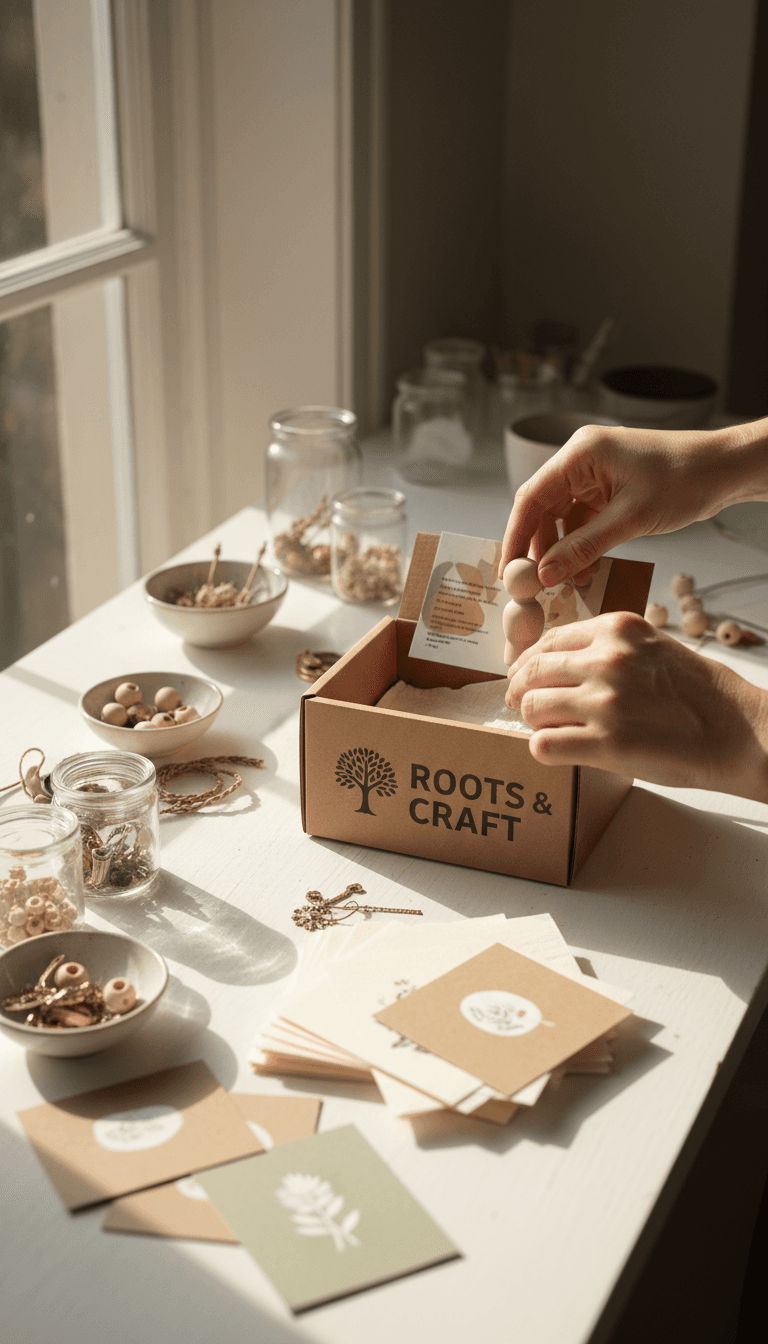 Assembling a multi-item product kit at a workspace